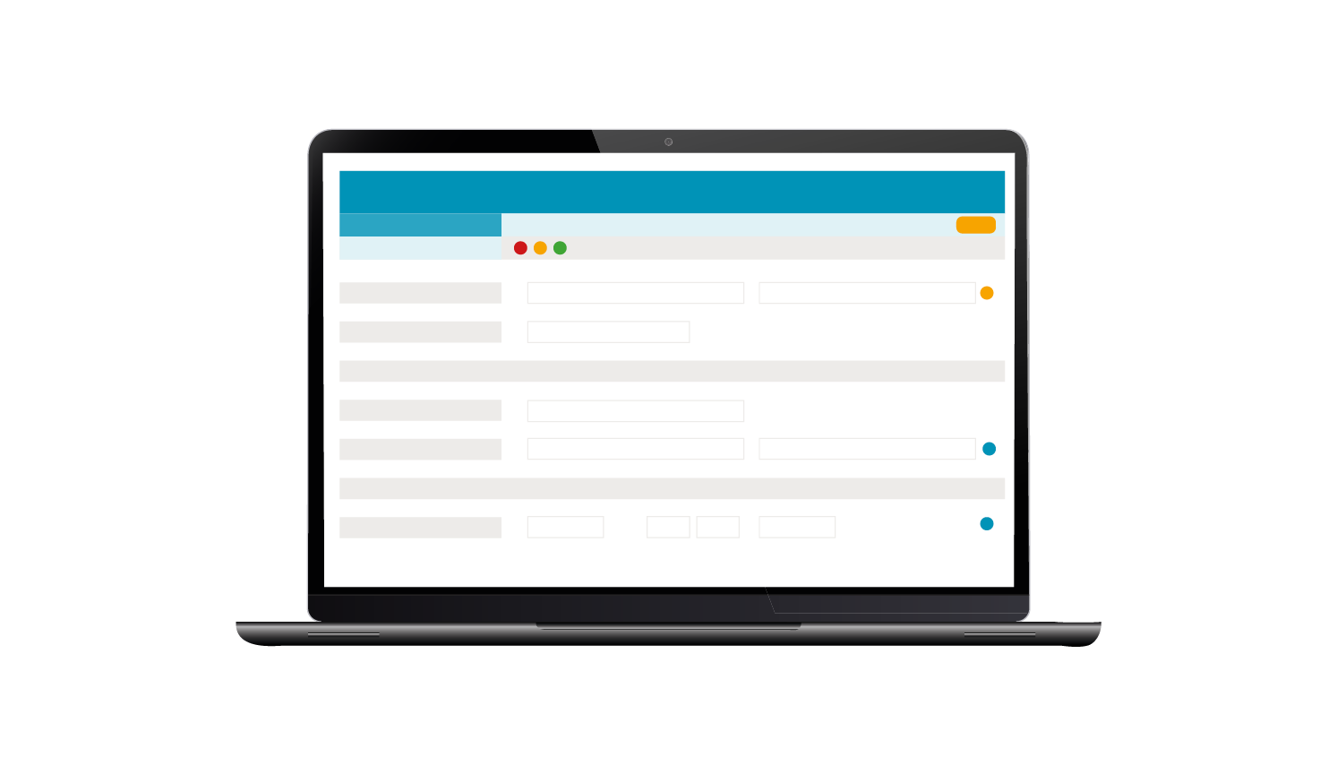 simplified graphic of laptop showing InfoTrack software